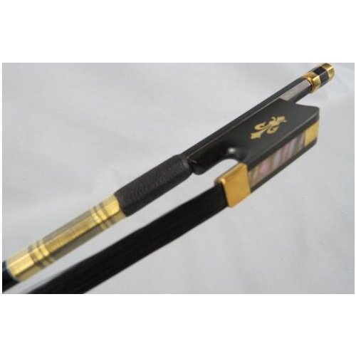 1pcs black Carbon fiber cello bow 4/4,black Horsehair