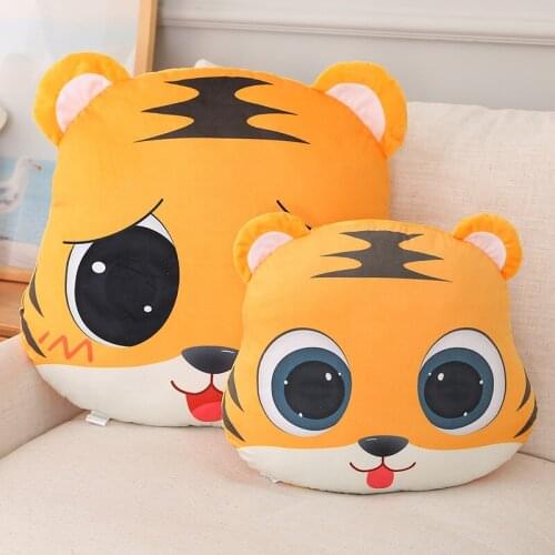 1PC 40/55cm New Kawaii Plush Tiger Pillow Cotton Kids Toys Big Cushion Toys For Children Gifts
