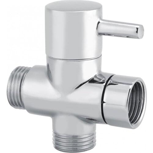 3-Way T Shape Diverter Shut Off Valve Shower Arm Adapter Toilet Bidet Sprayer Water diverter regadera para ducha