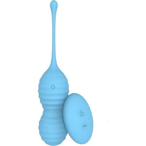 APHRODISIA Silicone Kegel Ball Vaginal Tight Exercise Love Egg Vibrator Remote Control Geisha ben Wa Sex Products Sex Toys Blue