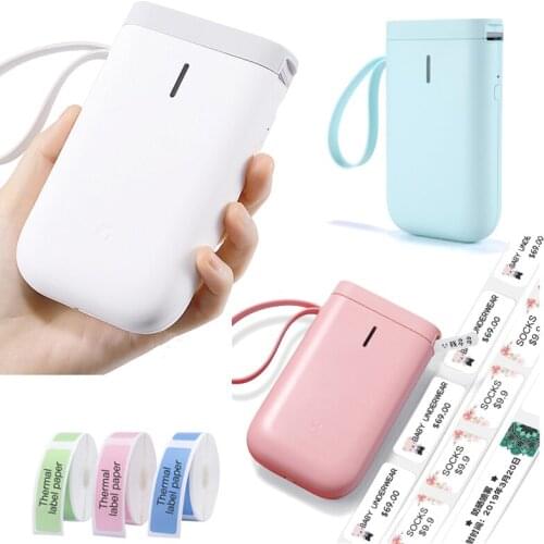 Wireless Portable label printer Pocket thermal Printer Portable Bluetooth Thermal Label Printer Home Use Office mini Printer