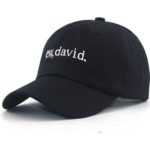 Ew david embroidery fashion baseball cap cotton soft hip hop dad hat new sports snapback hats unisex
