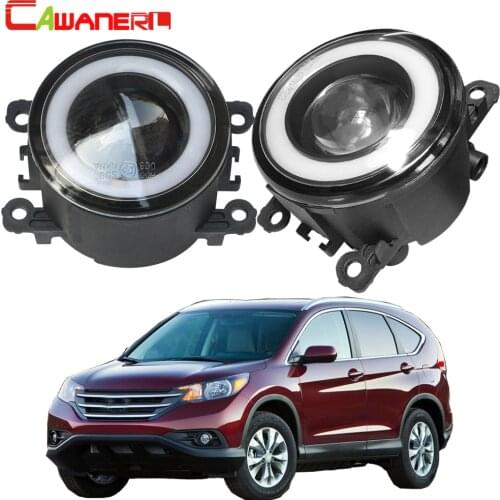 Cawanerl For Honda CR-V CRV 2.4L L4 2012 2013 2014 Car LED Bulb Fog Light COB Angel Eye Daytime Running Light 3000LM 12V