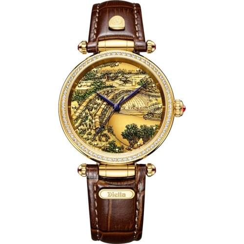 Gift New Luxury Brand Jade Watch Women Automatic Mechanical Relief Creative Gift Business Men Watches Classic Pilot 1963 Watches