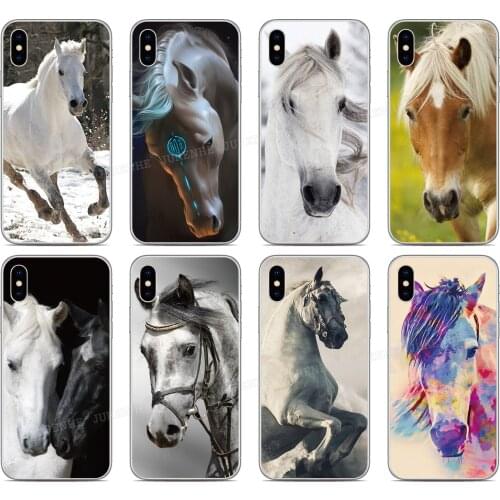 Black White Horse Phone Case For Asus Zenfone 7 Pro ZS671KS ZS670KS 6 5 5Z 4 Rog Phone 2 3 Max Pro M1 Plus M2 Shot Lite L1 Cover