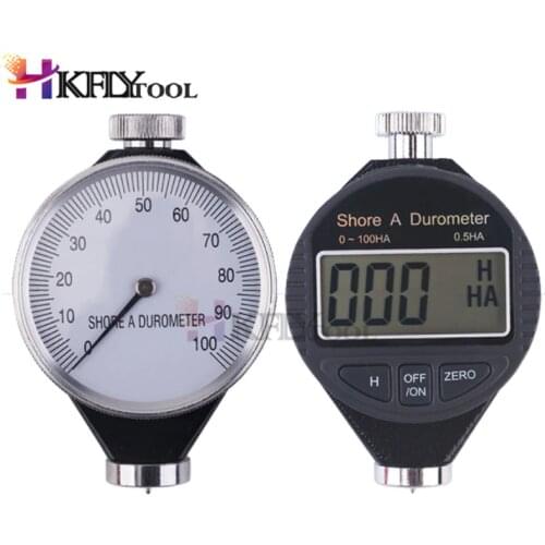 Digital 100HD C Durometer Shore Rubber hardness tester High Accuracy LCD Display Tire Durometer Analog Hardness Meter