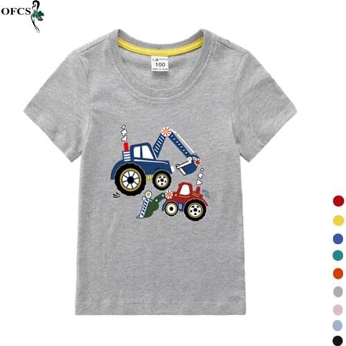 Girls Boys T-shirts Hot Summer Round Neck Cute Cartoon Tops Short-sleeved T Shirts 2-12Years Old Childrens Clothing Sweatshirt