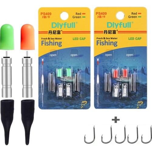HLJFISHING High Brightness Fishing Float LED Glowing Light Waterproof Electric Light Stick 311 Battery Light Two Colours Gifts