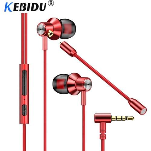 Gaming Earphone Portable Dynamic Noise Reduction In-Ear Wired Call Earphones Games Headset 7.1 Computer Earpiece With Dual Mic