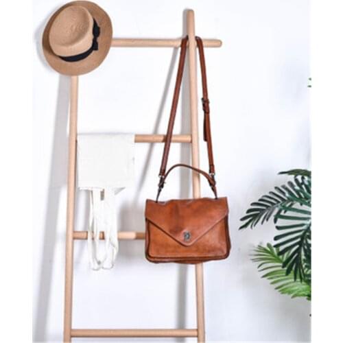 Handmade soft genuine leather envelope simple retro first layer cowhide single shoulder bag mail messenger leather female bag