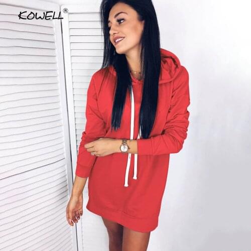 Женские длинные толстовки KOWELL China At AliExpress