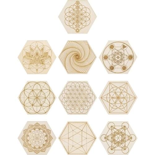 Chakra Array Pendulum Plate Healing Meditation Energy Board Ornaments