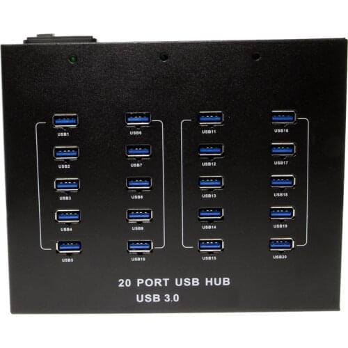 Multi usb hub 3.0 High Power 20 Port usb 3 hub multiple for Mobile Phones Refurbishment and Repair with 20 LED Indicators
