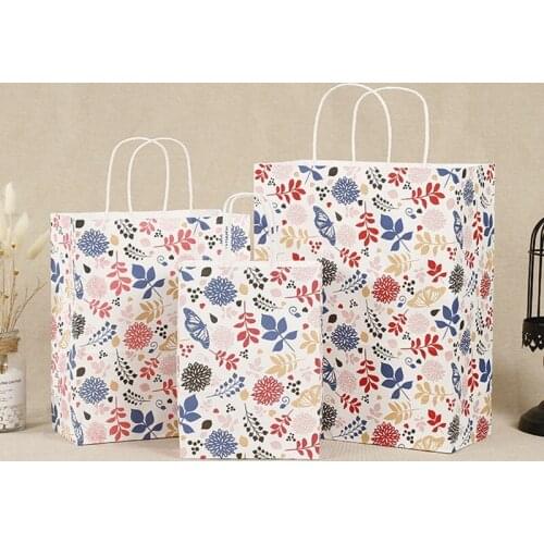 24Pcs Gift Bags Paper Bags Shopping Bags Kraft Bags Retail Bags, Party Bags,Brown Paper Gift Bags with Handles Bulk