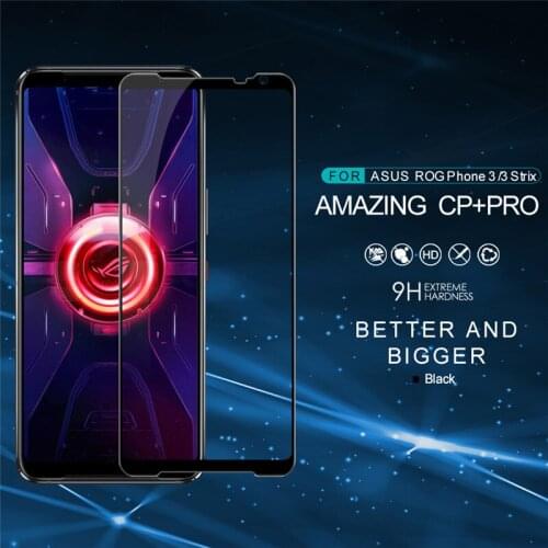 NILLKIN Fully Covered CP+PRO Tempered Glass Screen Protector For Asus ROG Phone 3 Strix Mobile Phones