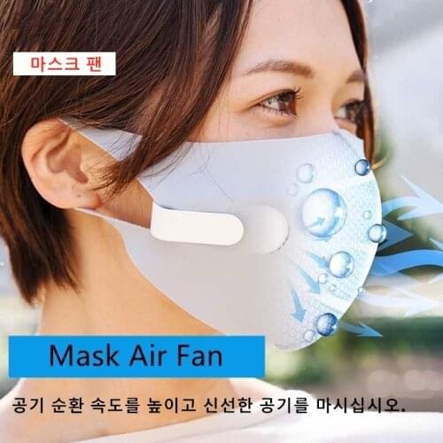 New 24 Hours Ship eventail Portable Fan for Mask USB Charge Clip On Face Mask Fan High Quality Unisex Child Summer Outdoor Fan