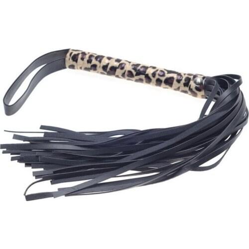 New BDSM Whip Adult Toy Leopard Pu Leather Fetish Wear S&M Plot Role-Playing Toys Whip Products for adults produtos do sexo sexe