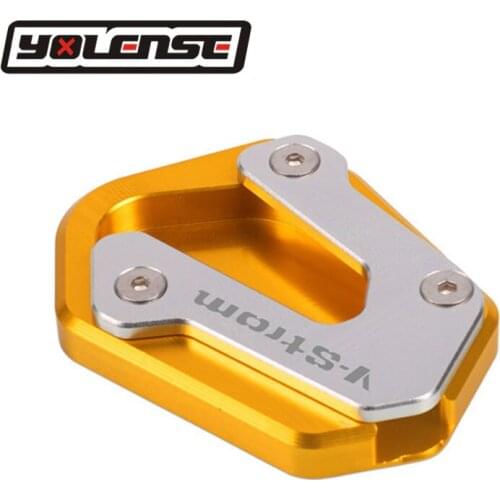 NEW For SUZUKI V-STROM 650 V-strom 650XT DL650 DL 650 Motorcycle Kickstand Foot Side Stand Extension Pad Support Plate Enlarge
