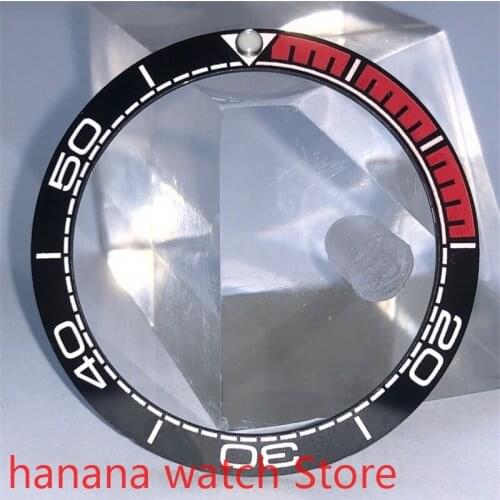 Bliger brand new high-quality hot-selling 40mm pearl rotating blue bezel black red suitable for 43mm self-winding mens watch