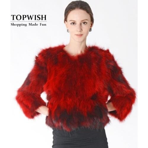 New Arrival Real Fox Fur Coat Women Fashion Top Factory Discount Nature Raccoon Fur Jacket Luxury Fur Waistcoat TNT523