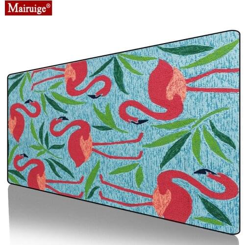 Persian Rug Flamingo Mouse Pad XXL Gamer Desk Mat Home Decoration Large Keyboard Pad Computer PC Gaming MousePad 90x40cm/80x30cm