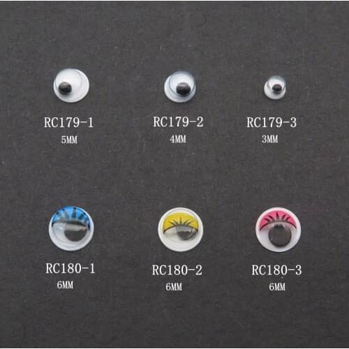 RC179/180 30pcs/bag Eye Shape Resin Cartoon Deco Nail Art Decoration Nail DIY Deco