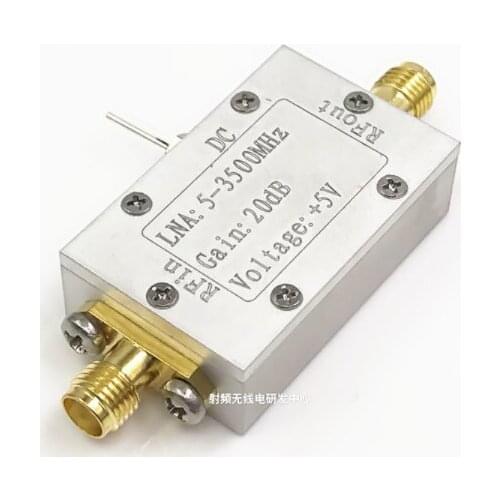Radio Frequency Broadband Low Noise Amplifier 5-3500MHz Gain 20dB High Frequency Amplifier
