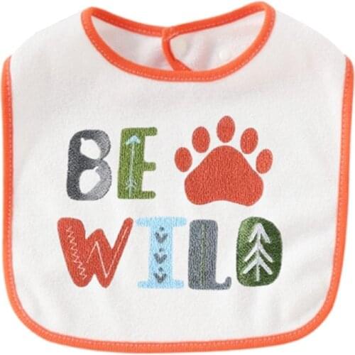 Baby Saliva Towel Baby Bib Towel Cloth Newborn Thin Section Snap Button Single Layer Anti-spitting Milk Water Absorption