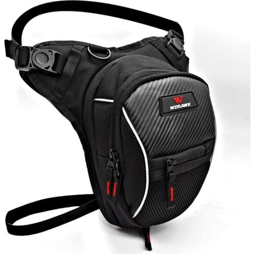 WOSAWE Motorcycle Leg Bag Riñonera Moto Cycling Tactical Waist Pack Airsoft Tactical Leg Drop Portable Casual Outdoor Sports Bag