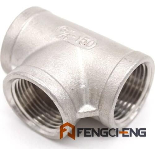 Stainless Steel Tee - 3/4" Female NPT Pipe Fitting Homebrew Hardware