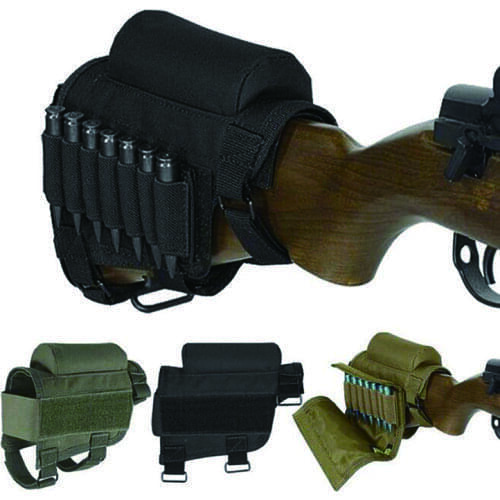 Military Hunting Shooting Tactical Crown Cheek Rest With Carrier Carrying Case Pouch Bullet Holster Buttstock Cheek Rest Bag