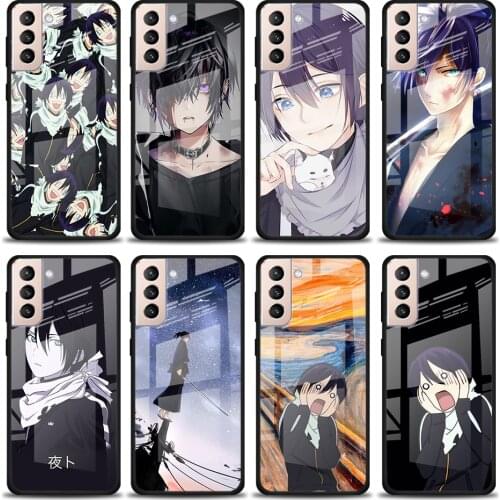 Yato Noragami Anime Tempered Glass Cover For Samsung Galaxy S21 Plus Ultra M21 M31 M51 A52 A72 Phone Case Coque
