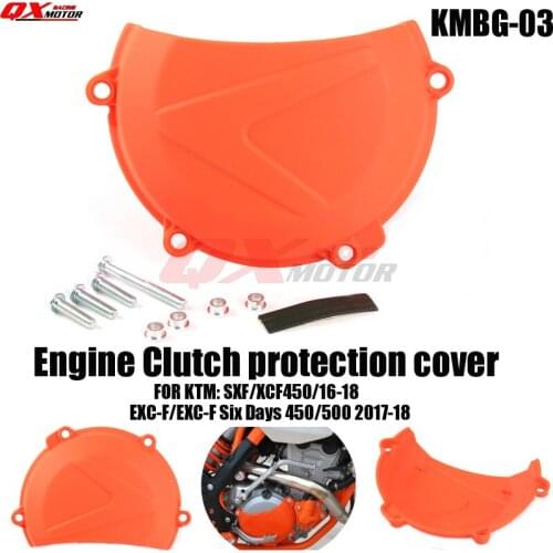 Motorcycle Engine Clutch Protection Cover For SXF450 XCF450 2016-2018 EXCF450 EXCF500 2017-2018 Motocross Enduro Supermoto