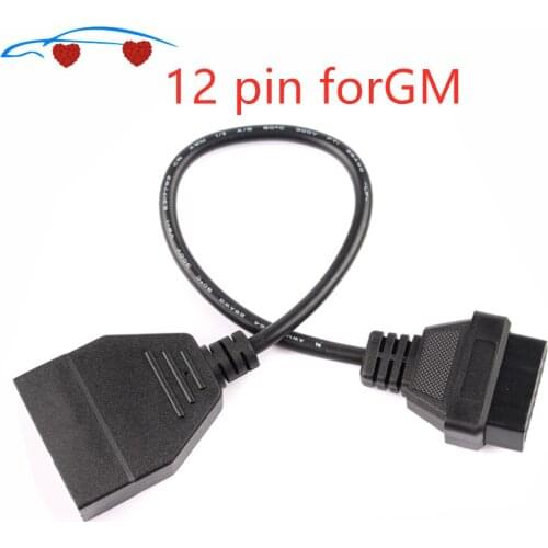 2020 Newest OBD/OBD2 Connector for car12 Pin Adapter to 16Pin Diagnostic Cable For G-M 12Pin Vehicles