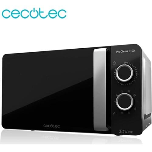 Cecotec Microwave ProClean 3150 with 20 Liter Capacity with Grill Technology 3DWave Timer Design Elegant Easy to Use and Clean