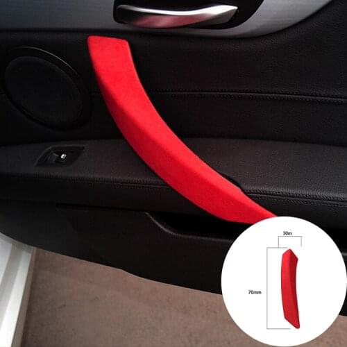 For BMW Z4 E89 2006-2019 Alcantara Suede Wrap Left-hand Drive Car Door Handle Panel Trim Stickers Cover Mouldings Accessories