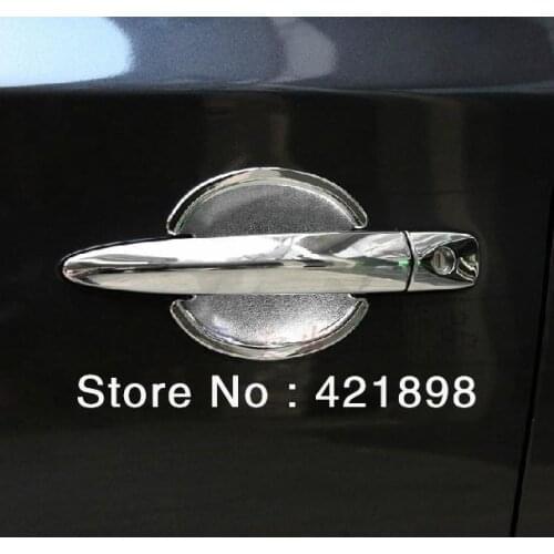 For Nissan Sentra 2013 2014 2015 ABS Chrome Door Handle Bowl Cover Cup Trim Molding Garnish