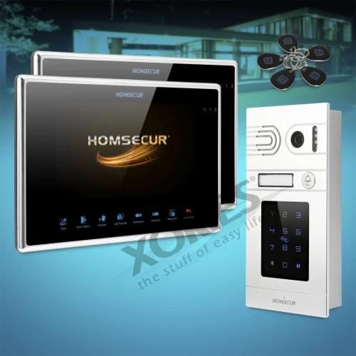 HOMSECUR 7" Video Door Entry Security Intercom 1.3MP with Recording & Snapshot BC071HD-S+BM719HD-B