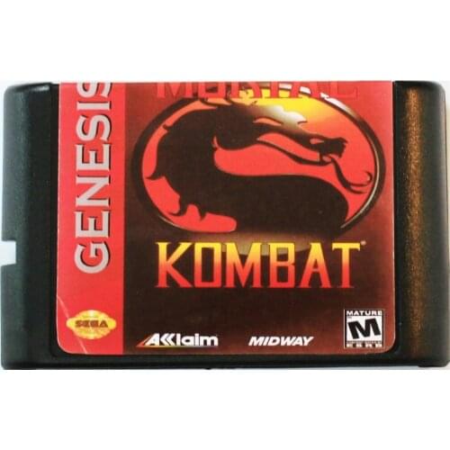 Mortal Kombat 16 bit MD Game Card For Sega Mega Drive For SEGA Genesis