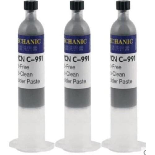 Mechanic C-991 No Need Clean Solder Paste For PCB Board Repair Free Clean Tin Paste 183 Degree Melting Point