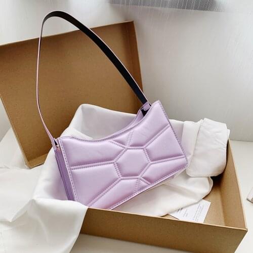 Fashion Women PU Leather Hobos Shoulder Underarm Bag Casual Ladies Solid Color Small Handbags Purse