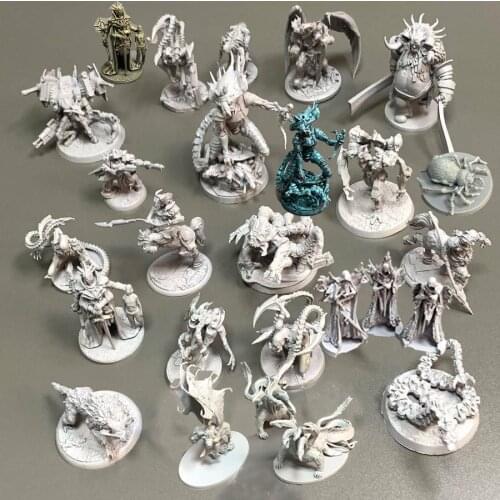 Sci-Fi Nemesis Alien Monsters Miniatures Board Game Tainted Grail Role Playing Figures Wars Game Model Collectible Toy
