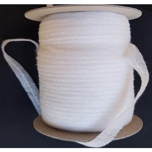 100 Meters Non-woven Fabric Fusible Single Side Adhesive Tape White Interlining Cloth Lining with Thread Seams