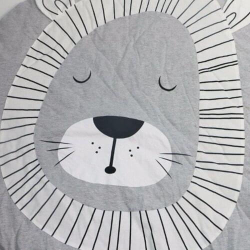 Nosii Baby Play Mat Cute Rabbit Lion Animal Crawling Playing Blanket Floor Carpet