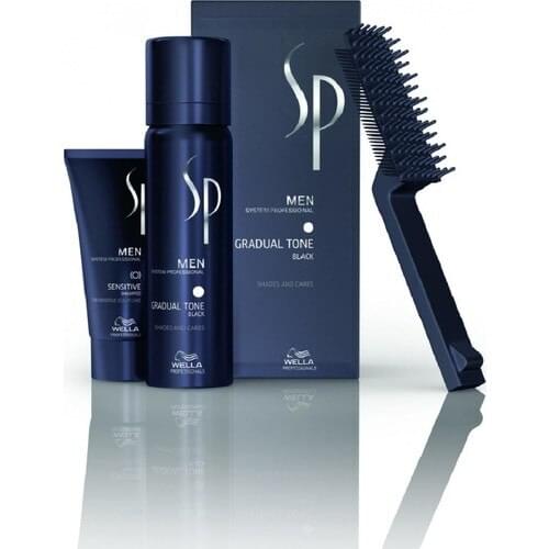 NEW Wella Sp Men Pigment Mousse Black 60ml male for booster white hair anti-hair color for protection paint is not