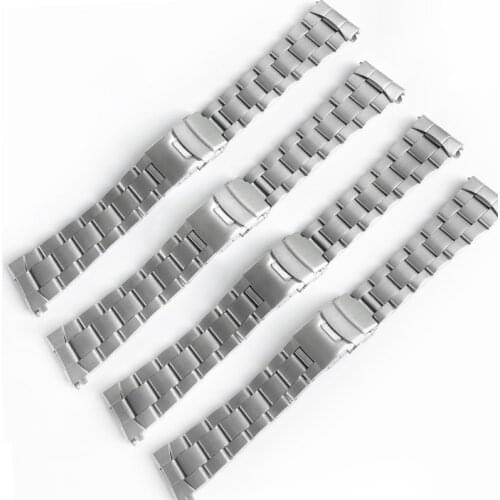 Stainless Steel wrist band Arc interface strap for Seiko NO 5 SKX007 SPRD Replacement Accessories Watch Modified Parts