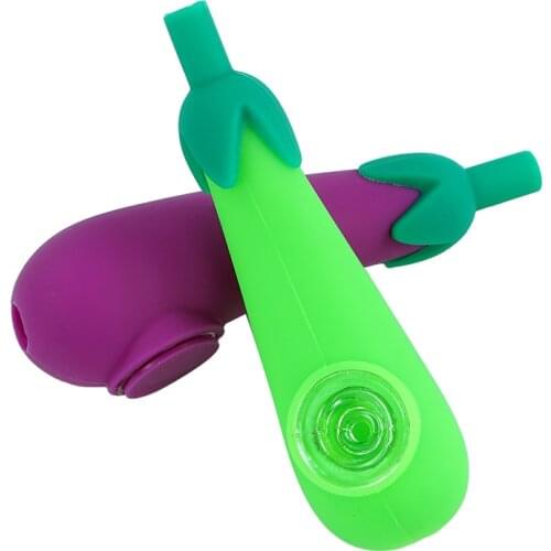 Cute Tobacco Pipe with Glass Bowl Cigarette Filter Spoon Smoking Kit Accessories Tube Use