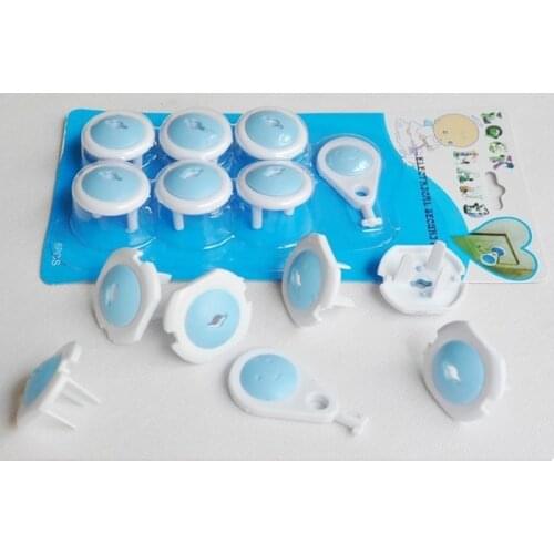 UNIKIDS New 2015 6pcs Russian EU European Euro Standard Child Electric Socket Outlet Plug Two Phase Safe Lock Cover for Baby Kid