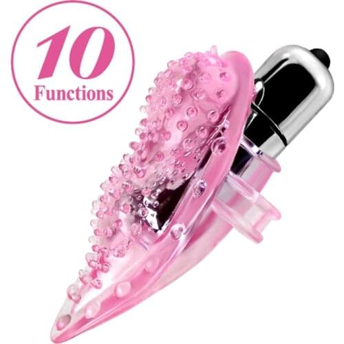 Finger Vibrator Tongue Vibrating Clit Clitoris Stimulator G-Spot Climax Massager Sex Toys for Women Female Vibrator