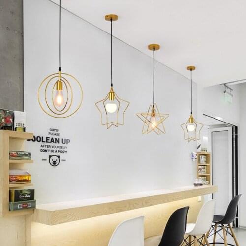 Vintage led wood pendant light art dining room modern hang lamp e27 nordic pendant lights living room restaurants bar droplight